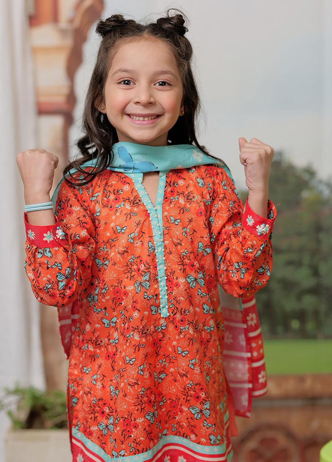 Senorita Lawn Pret 3 Piece Suit for Girls -  KAD-02130-PCH/MCL