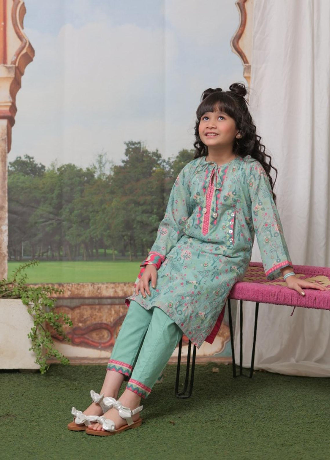 Senorita Lawn Pret 3 Piece Suit for Girls -  KAD-02131-SGN/MCL