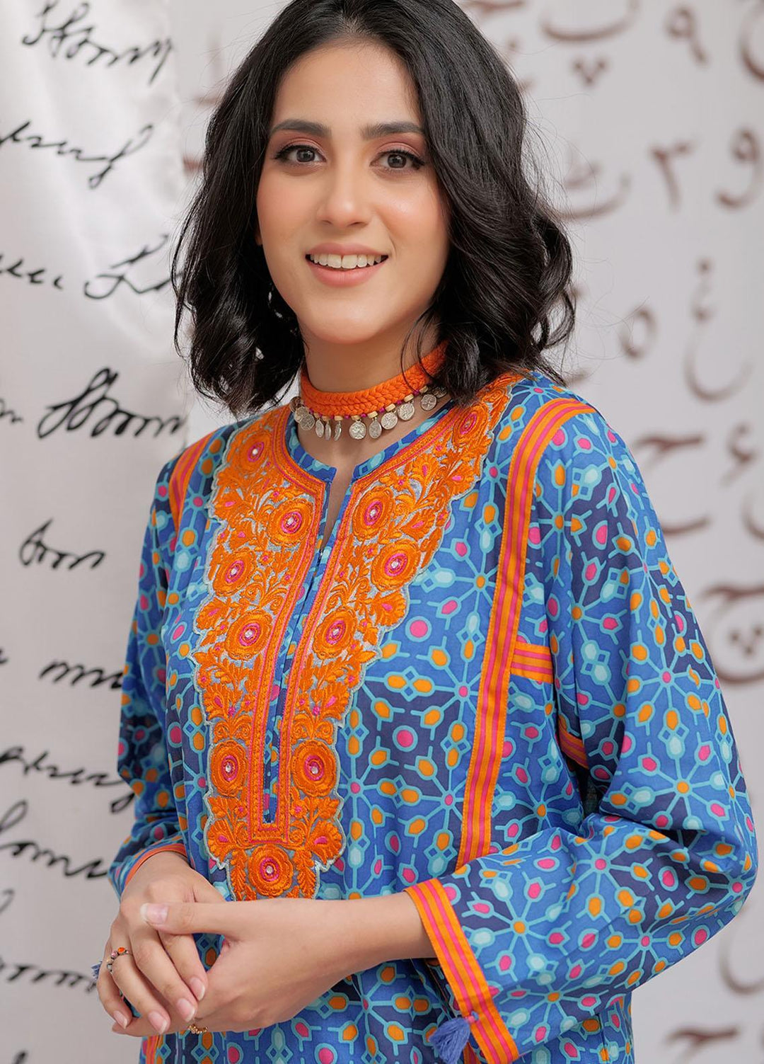 Senorita Casual Pret  Lawn 2 Piece Suit LAC-02164/BLU/MCL