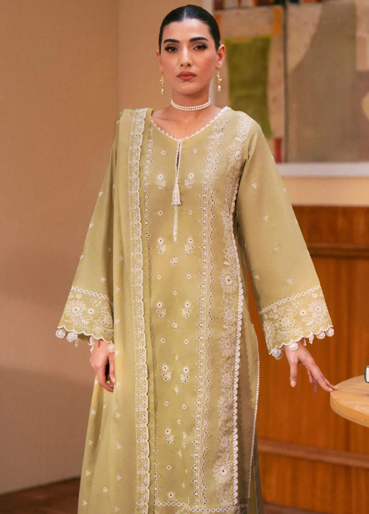 Seran Embroidered Lawn Suit Unstitched 3 Piece SRN24C D-07 Zoella - Festive Collection