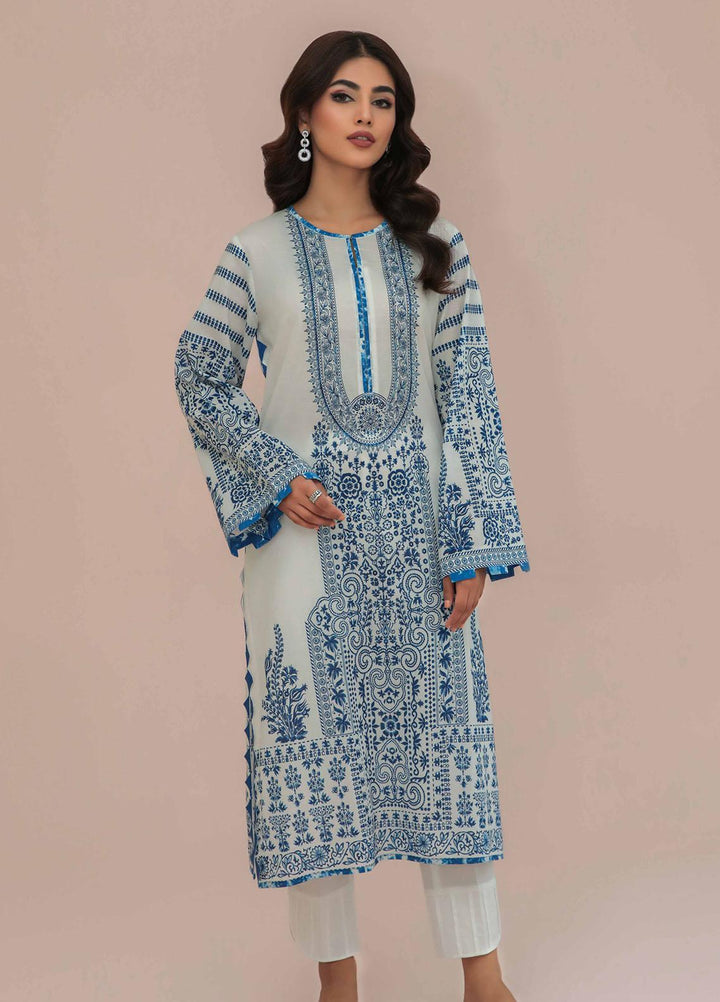 Seran Casual Pret  Lawn Shirt Dira SNP0013-WHT