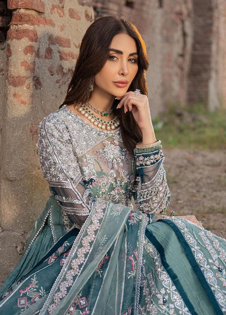Serene By Mehak Yaqoob Embroidered Organza Suits Unstitched 4 Piece MY23SW Emery - Wedding Collection