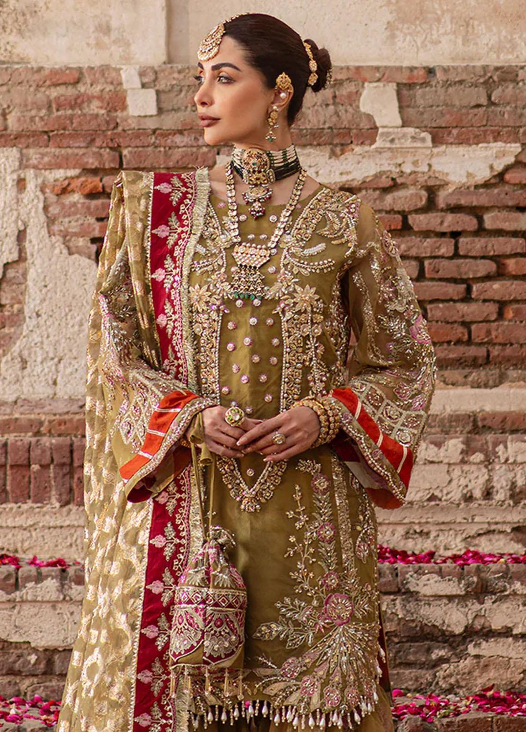Serene By Mehak Yaqoob Embroidered Organza Suits Unstitched 4 Piece MY23SW Hazel - Wedding Collection