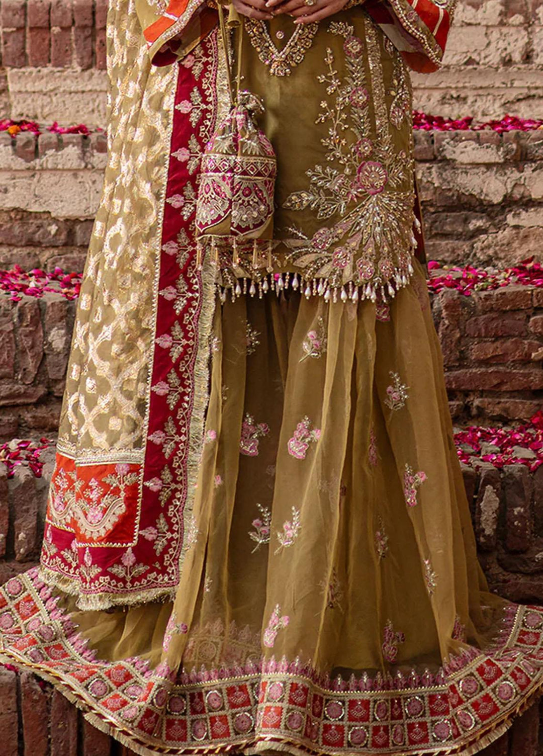 Serene By Mehak Yaqoob Embroidered Organza Suits Unstitched 4 Piece MY23SW Hazel - Wedding Collection