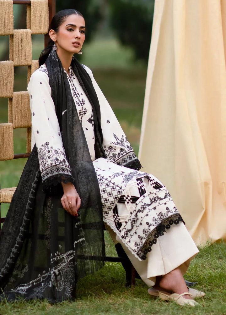 Serenity by Florent Embroidered Khaddar Suit Unstitched 3 Piece FL-05 B - Winter Collection
