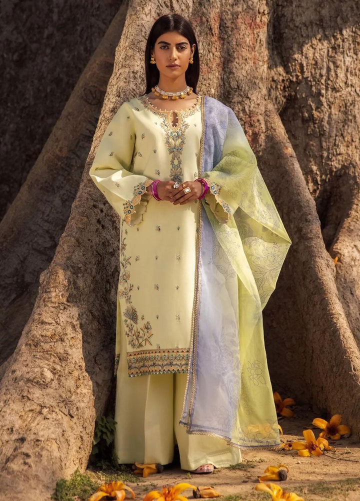 Seroli Embroidered Lawn Suits Unstitched 3 Piece SL23KBK FC-23-U0008 - Festive Collection