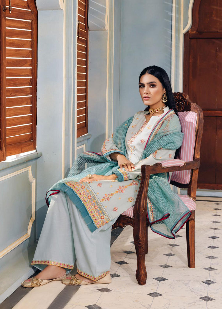 Seroli Embroidered Lawn Suits Unstitched 3 Piece SL22RJ SS-F1-U0005 - Summer Luxury Collection
