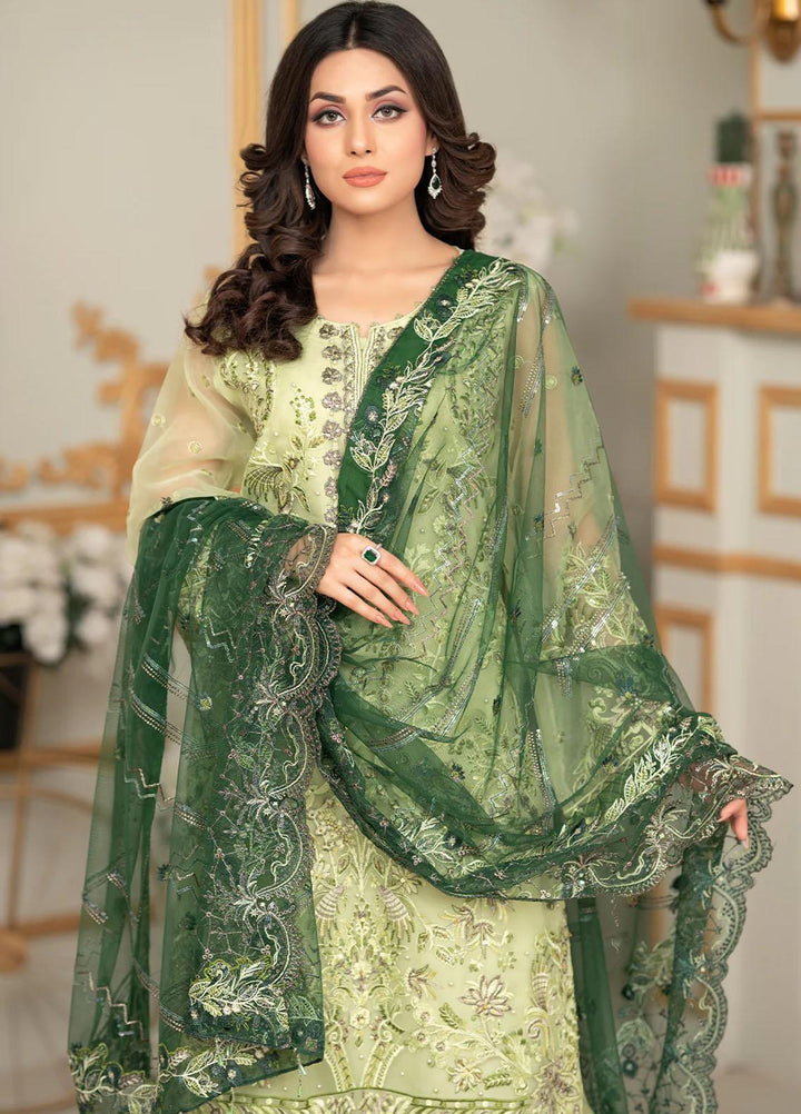 Shaadi Biyaah By Insiya Embroidered Organza Suits Unstitched 3 Piece INS23SB-S1 D2 - Wedding Collection