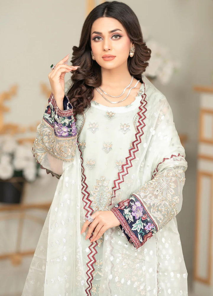 Shaadi Biyaah By Insiya Embroidered Organza Suits Unstitched 3 Piece INS23SB-S1 D3 - Wedding Collection
