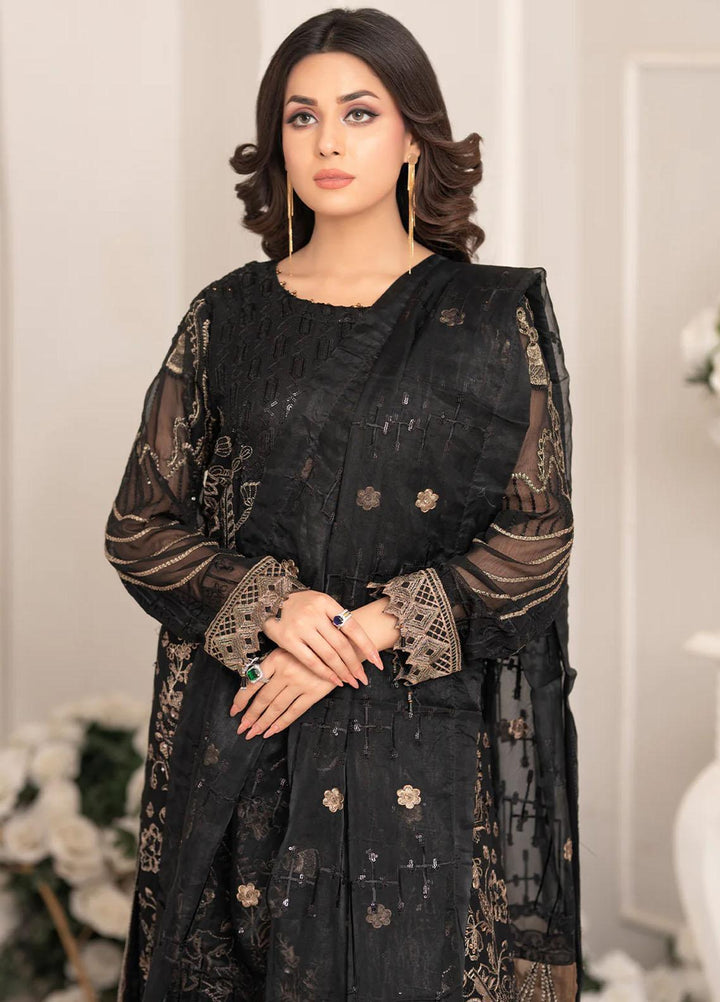 Shaadi Biyaah By Insiya Embroidered Chiffon Suits Unstitched 3 Piece INS23SB-S1 D5 - Wedding Collection