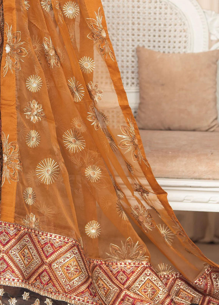 Shaadi Biyaah By Insiya Embroidered Organza Suits Unstitched 3 Piece INS23SB-S1 D6 - Wedding Collection