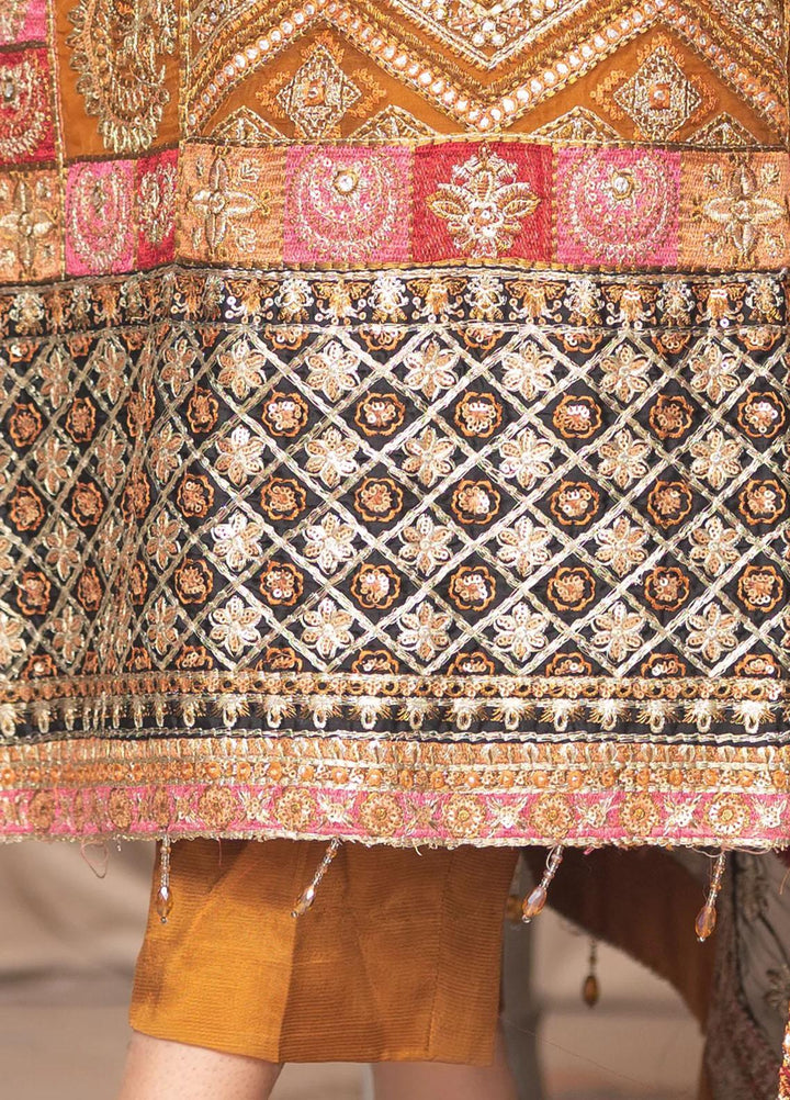 Shaadi Biyaah By Insiya Embroidered Organza Suits Unstitched 3 Piece INS23SB-S1 D6 - Wedding Collection