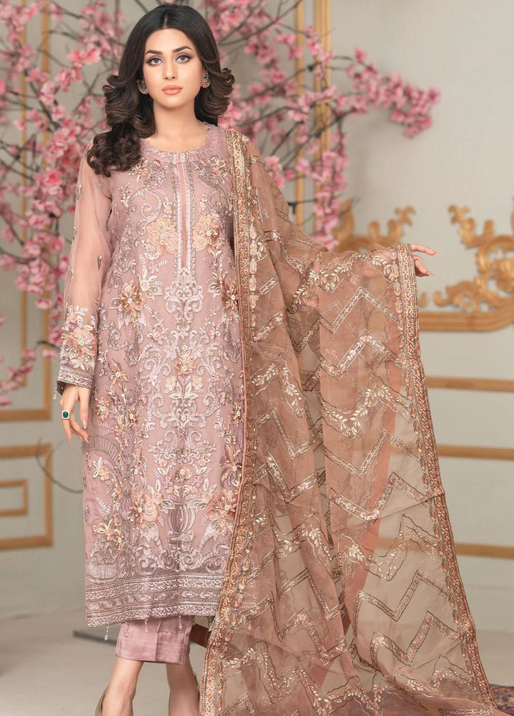 Shaadi Biyaah By Insiya Embroidered Organza Suits Unstitched 3 Piece INS23SB-S2 D2 - Wedding Collection