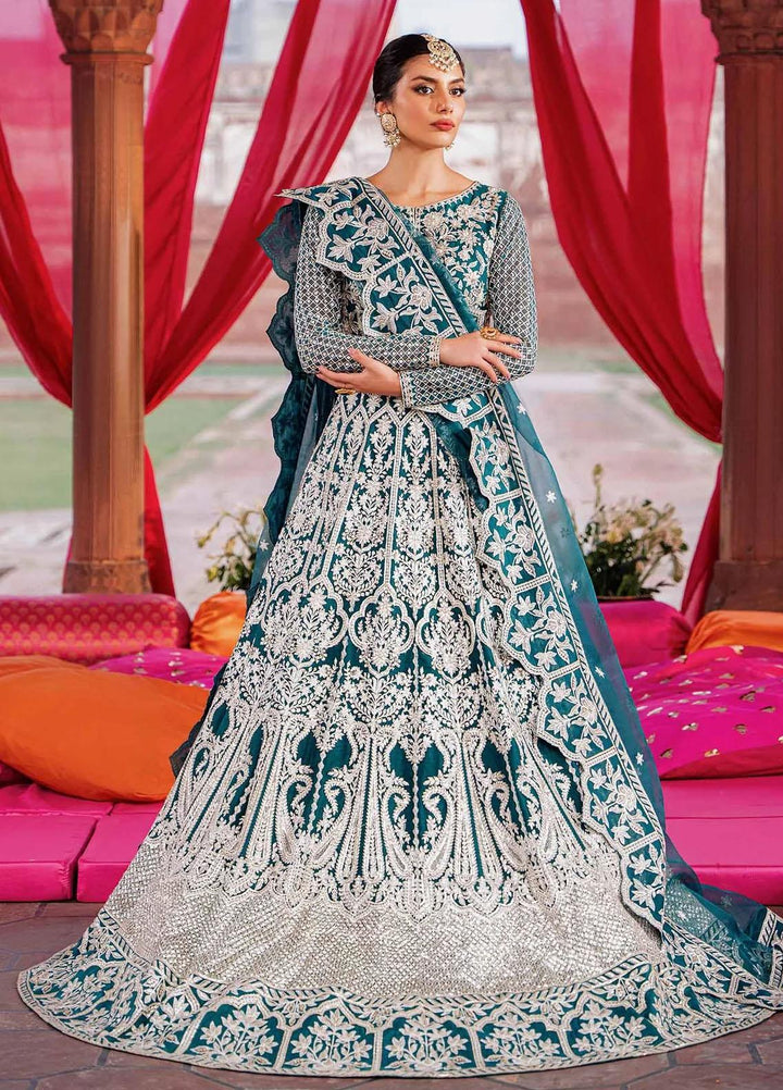 Shadmani By Akbar Aslam Embroidered Net Suits Unstitched 4 Piece AA23SH Roshan - Luxury Collection