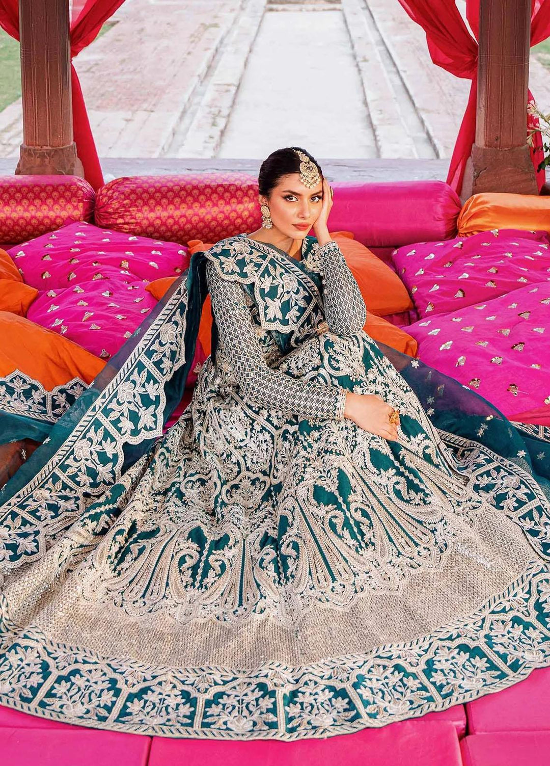 Shadmani By Akbar Aslam Embroidered Net Suits Unstitched 4 Piece AA23SH Roshan - Luxury Collection
