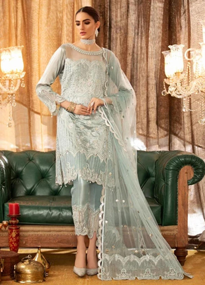 Shadmani by Sifash Embroidered Tissue Suits Unstitched 3 Piece SF21SL Misri - Festive Collection