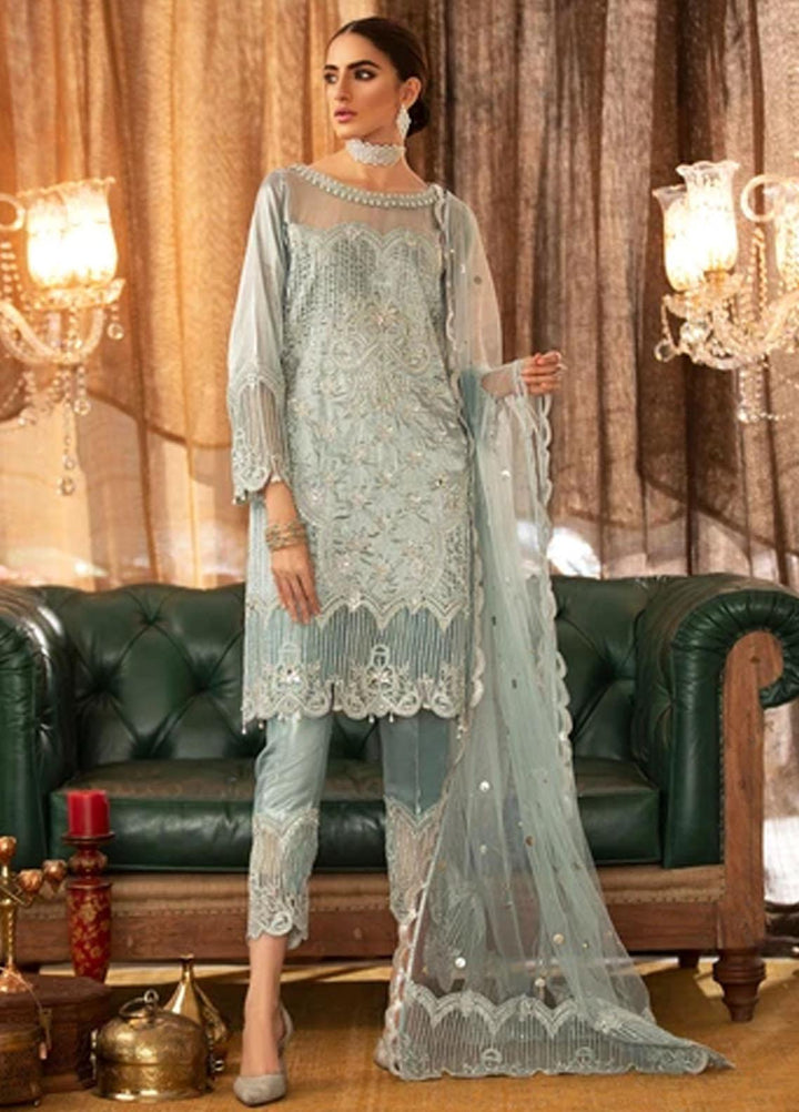 Shadmani by Sifash Embroidered Tissue Suits Unstitched 3 Piece SF21SL Misri - Festive Collection