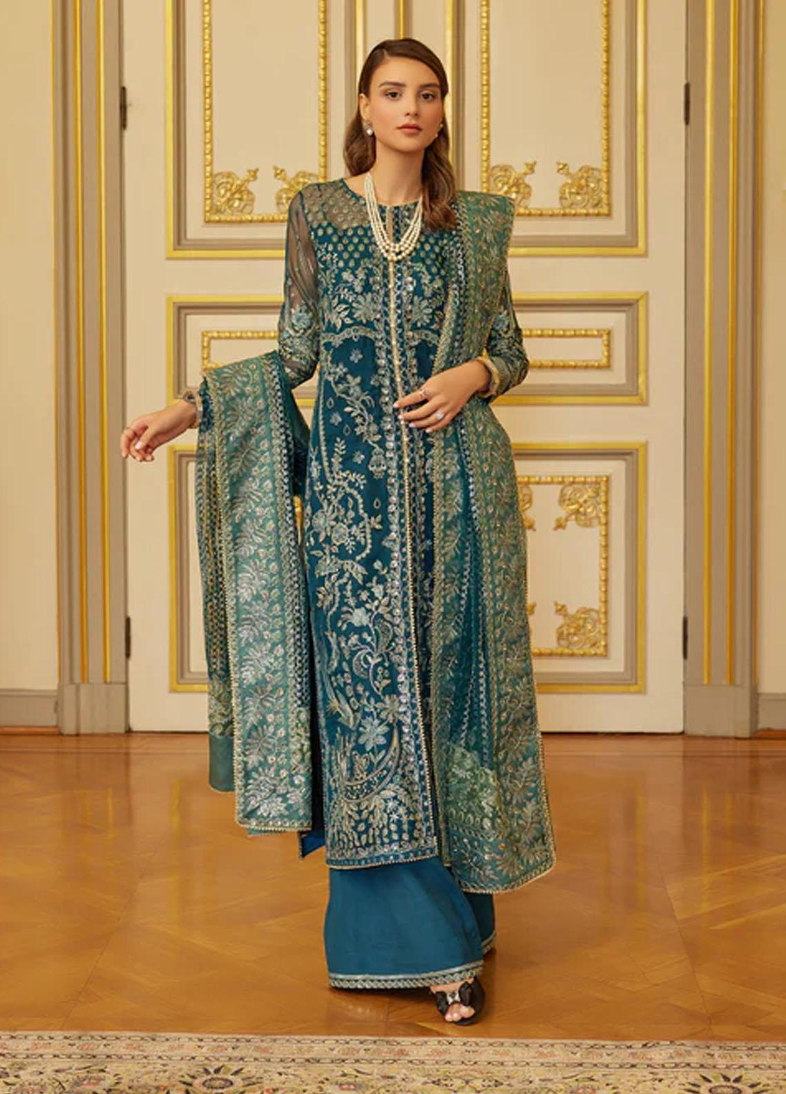 Shagun Imroz By Gisele Embroidered Organza Suits Unstitched 3 Piece ...