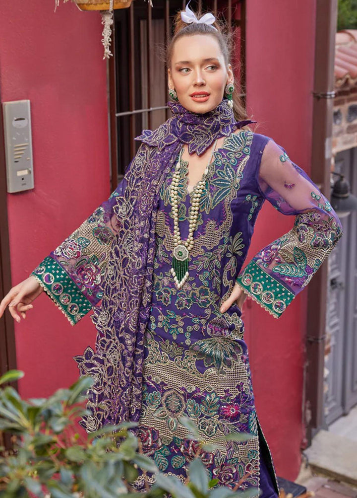 Shagun Imroz By Gisele Embroidered Organza Suits Unstitched 3 Piece GL22SI Sadaf - Wedding Collection