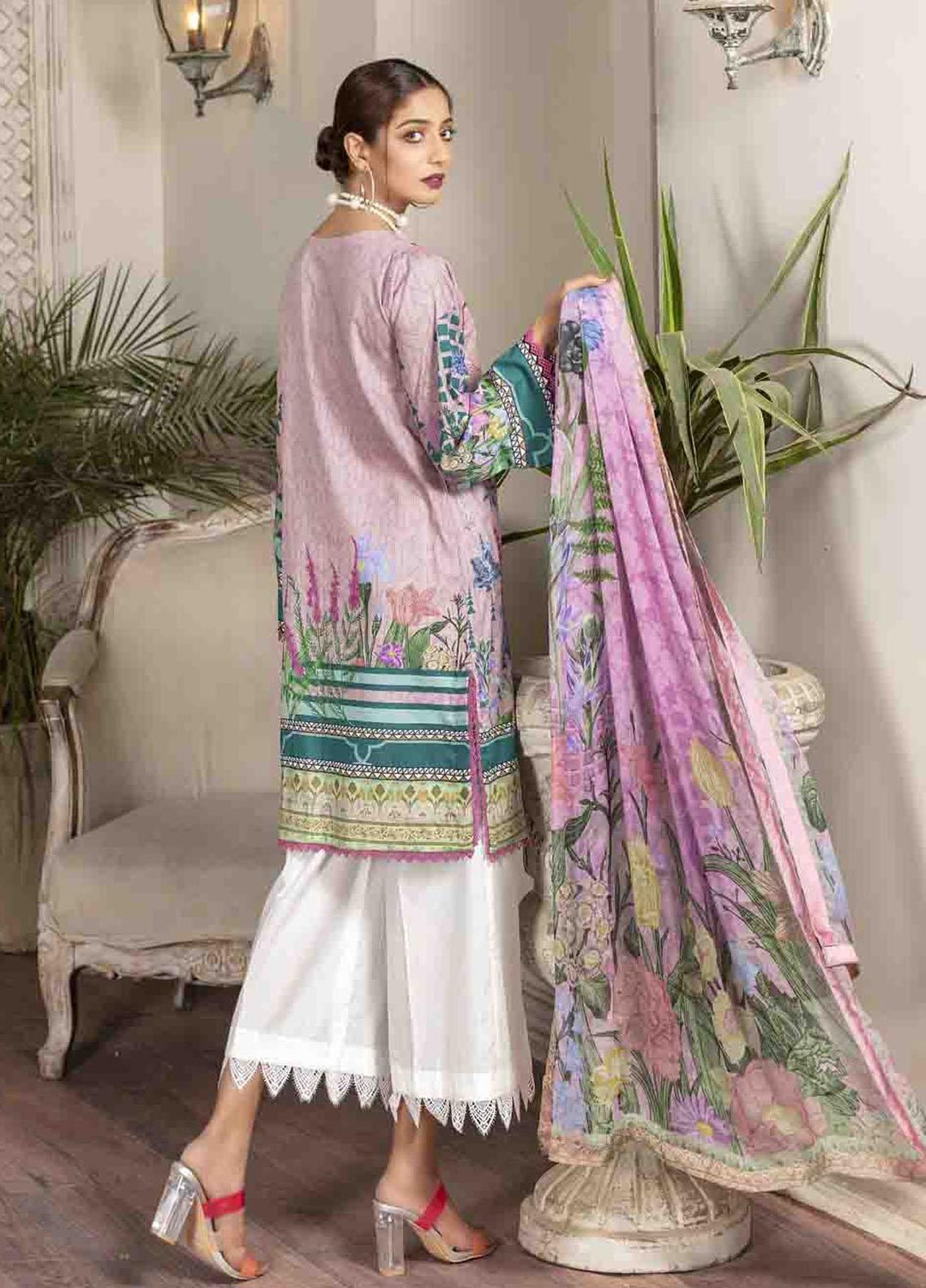 Shahana by Zara Ali Embroidered Lawn Suits Unstitched 3 Piece ZRA21SH SA-14 - Summer Collection