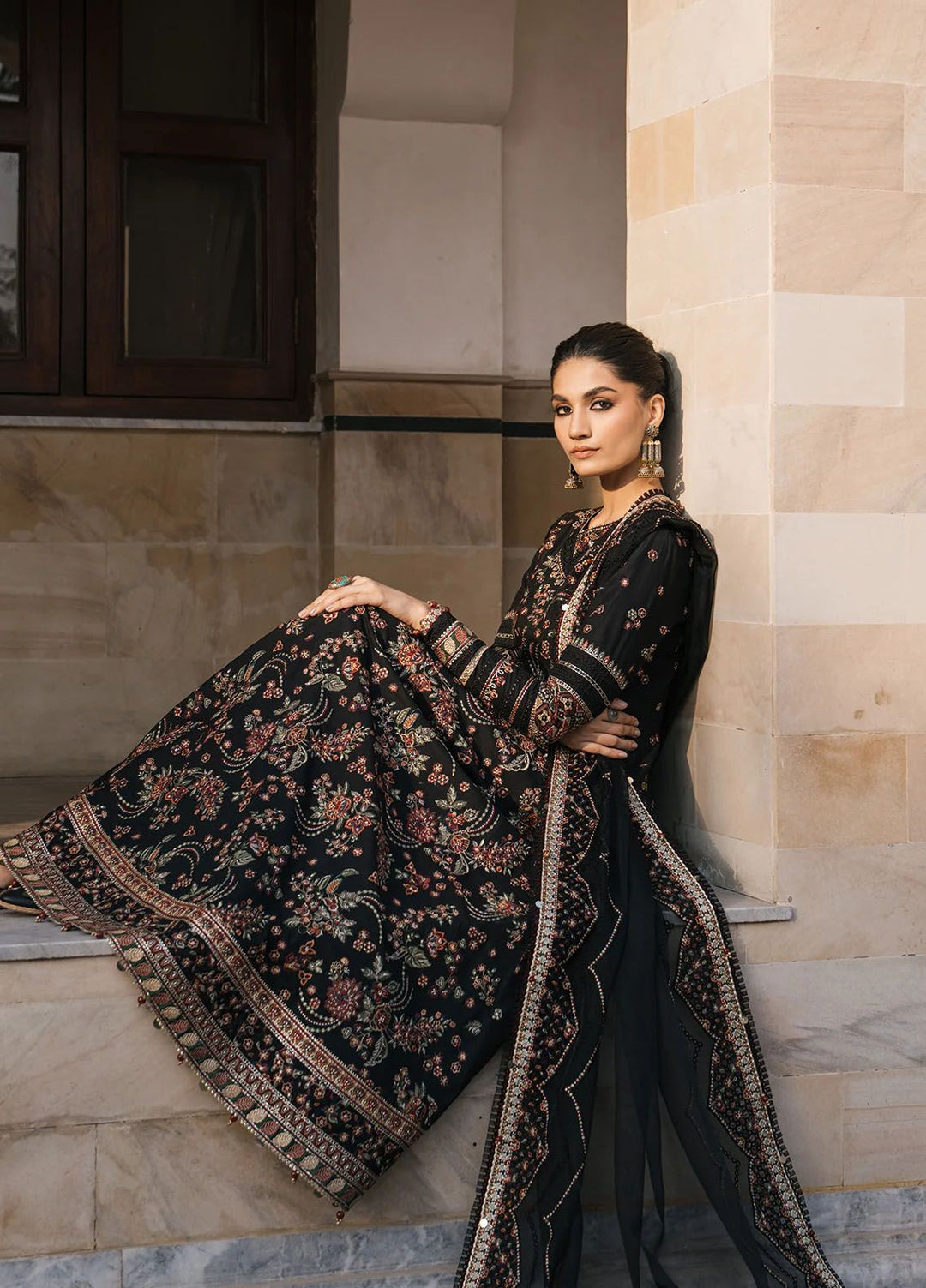 Shahkaar by Jazmin Embroidered Lawn Suits Unstitched 3 Piece JZ24SK D-15 - Festive Collection