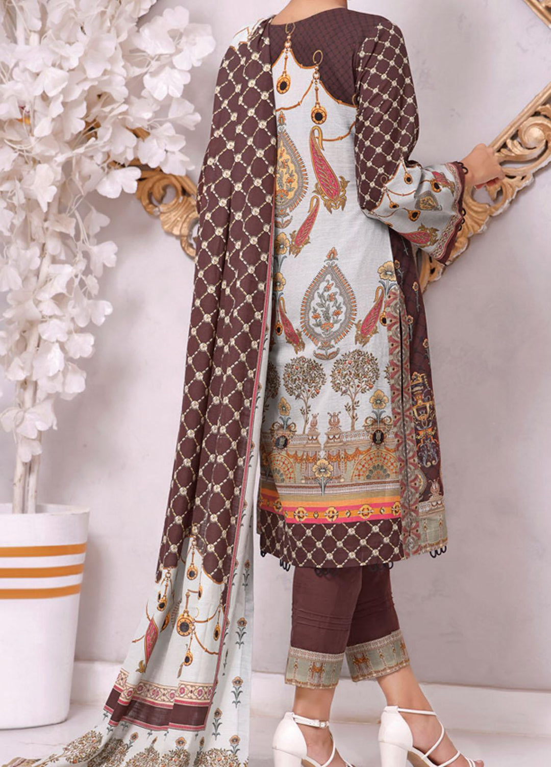 Shahkar by VS Textiles Printed Khaddar Suits Unstitched 3 Piece VS21SHK D-117 - Winter Collection