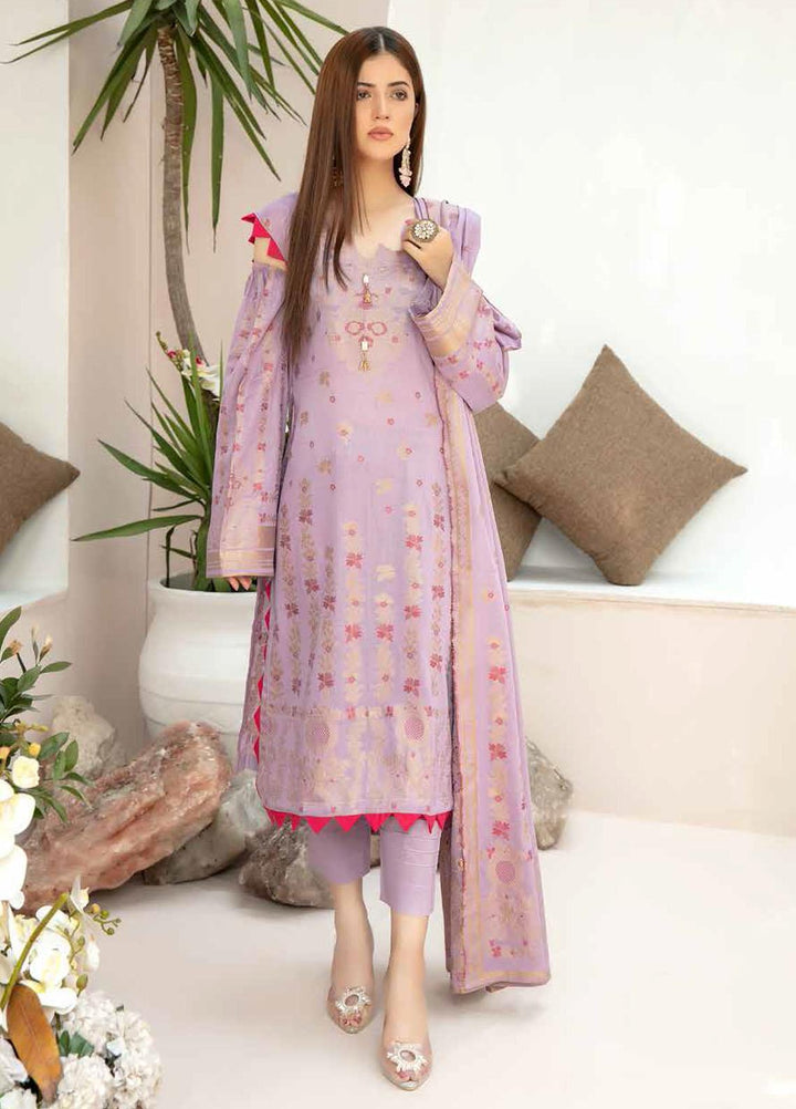 Shahnameh by Riaz Arts Broschia Banarsi Lawn Suits Unstitched 3 Piece RA21-SB2 26 - Summer Collection