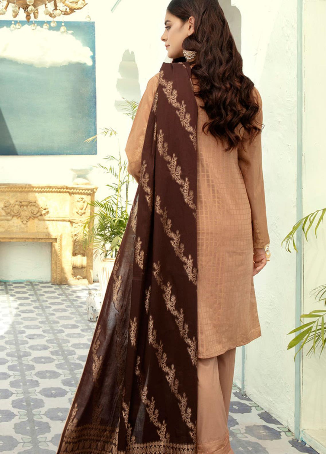 Shahnameh by Riaz Arts Banarsi Lawn Suits Unstitched 3 Piece RA21SB D-21 - Summer Collection