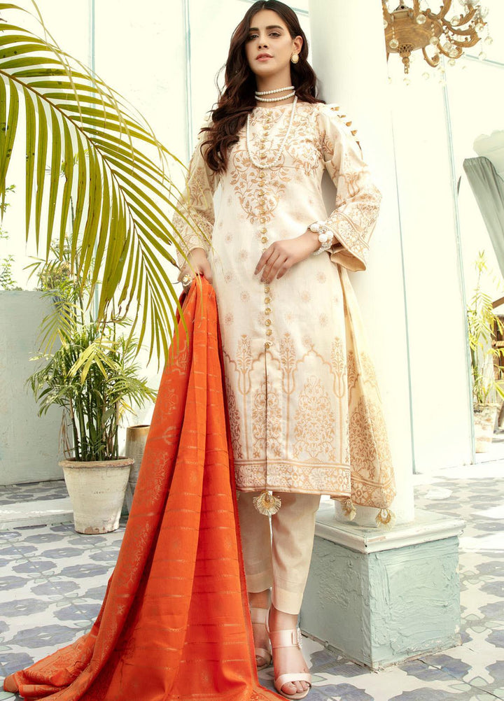 Shahnameh by Riaz Arts Banarsi Lawn Suits Unstitched 3 Piece RA21SB D-24 - Summer Collection