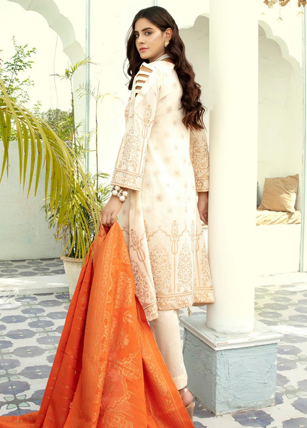 Shahnameh by Riaz Arts Banarsi Lawn Suits Unstitched 3 Piece RA21SB D-24 - Summer Collection