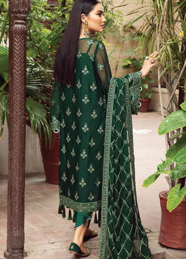 Alizeh Fashion by Bilal Embroidery Embroidered Chiffon Suits Unstitched 3 Piece AFB21SH 06-GUL - Festive Collection