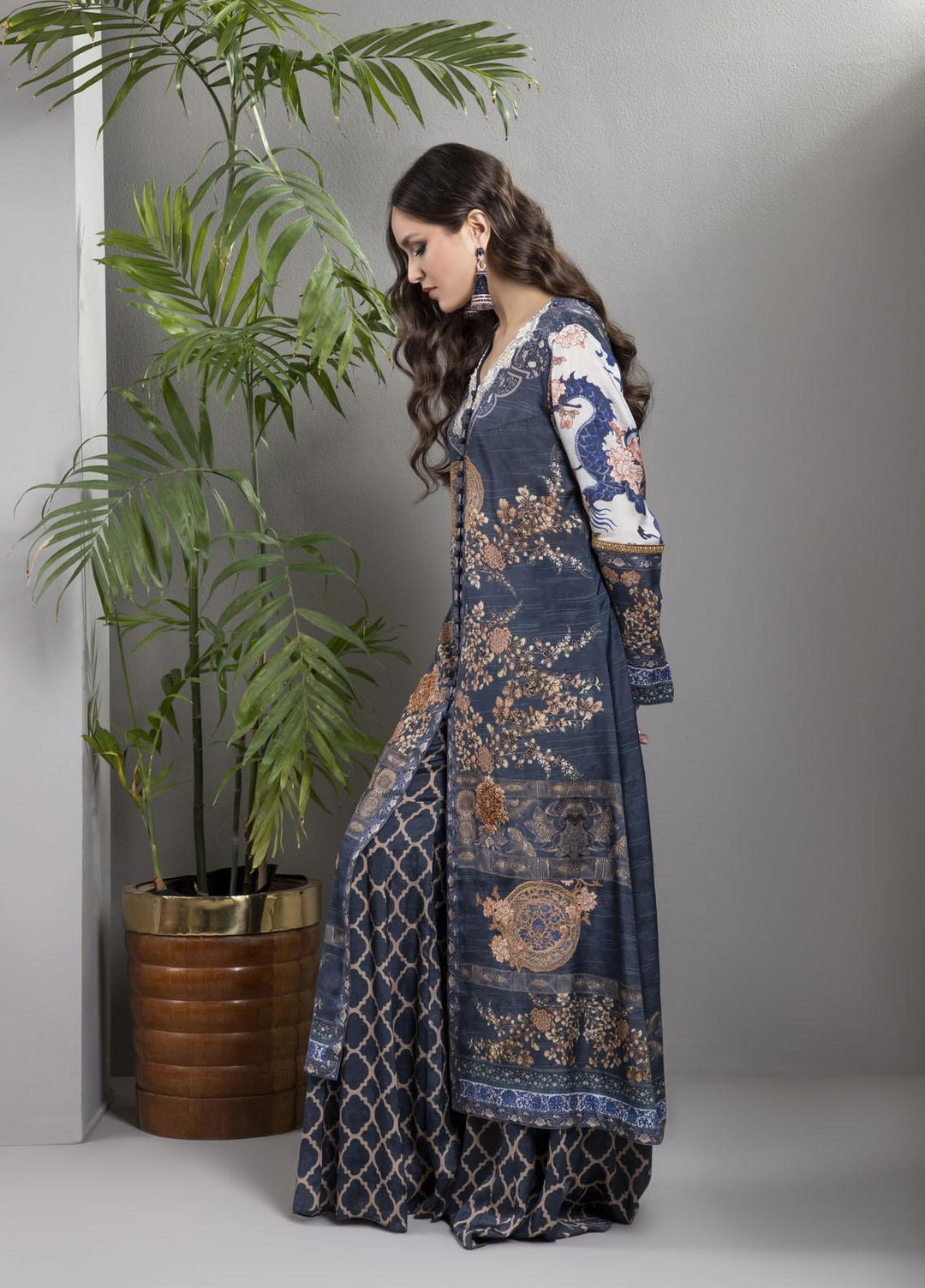 Shamaeel Ansari Luxury Pret  Silk 2 Piece Suit AFS 06