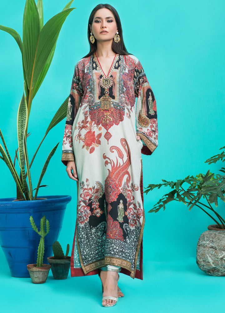 Shamaeel Ansari Luxury Pret  Silk Shirt D-02