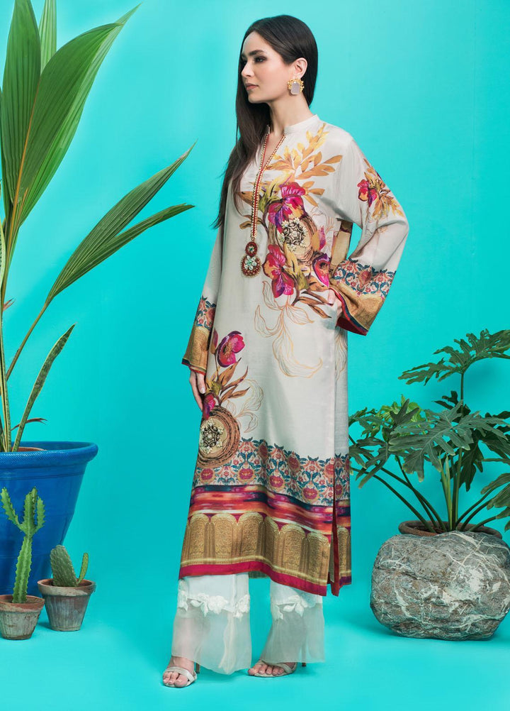 Shamaeel Ansari Luxury Pret  Silk Shirt D-06