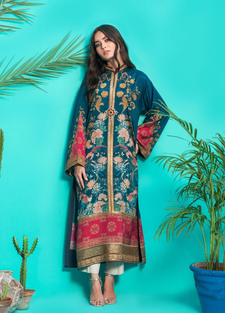 Shamaeel Ansari Luxury Pret  Silk Shirt D-09