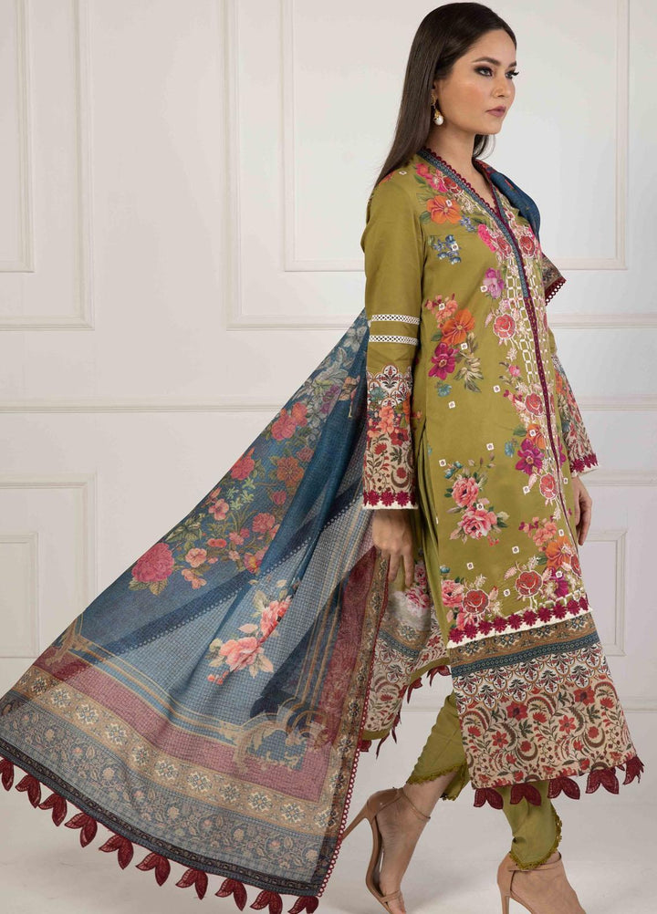 Shamaeel Ansari Embroidered Lawn Suits Unstitched 3 Piece SHA23E LV116 - Summer Collection