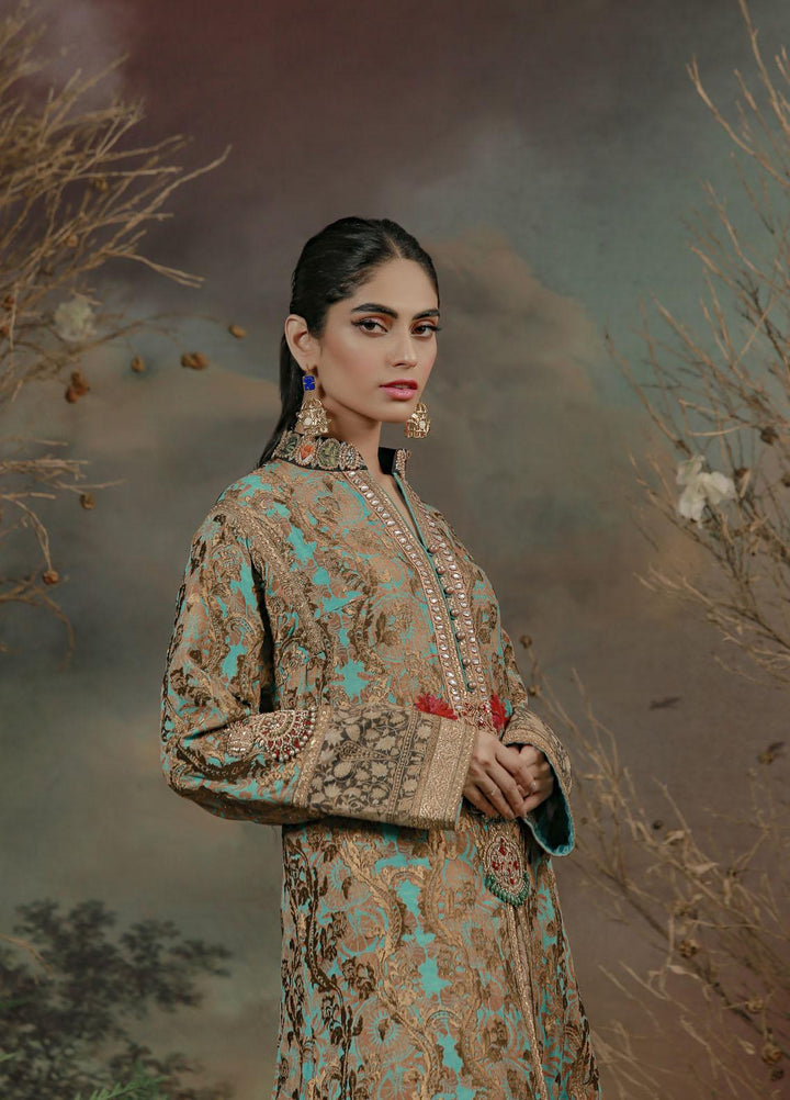 Shamaeel Ansari Luxury Pret  Silk Shirt NV 13