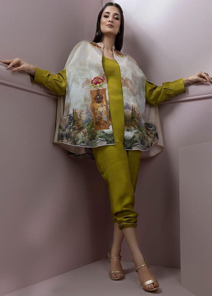 Shamaeel Ansari Pret Embroidered Silk 3 Piece Glam-08