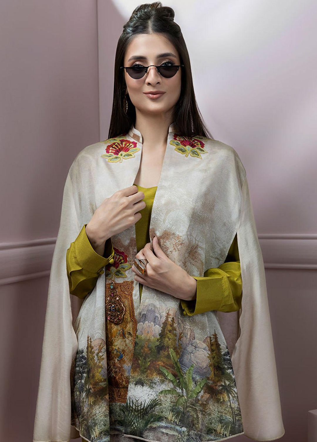 Shamaeel Ansari Pret Embroidered Silk 3 Piece Glam-08