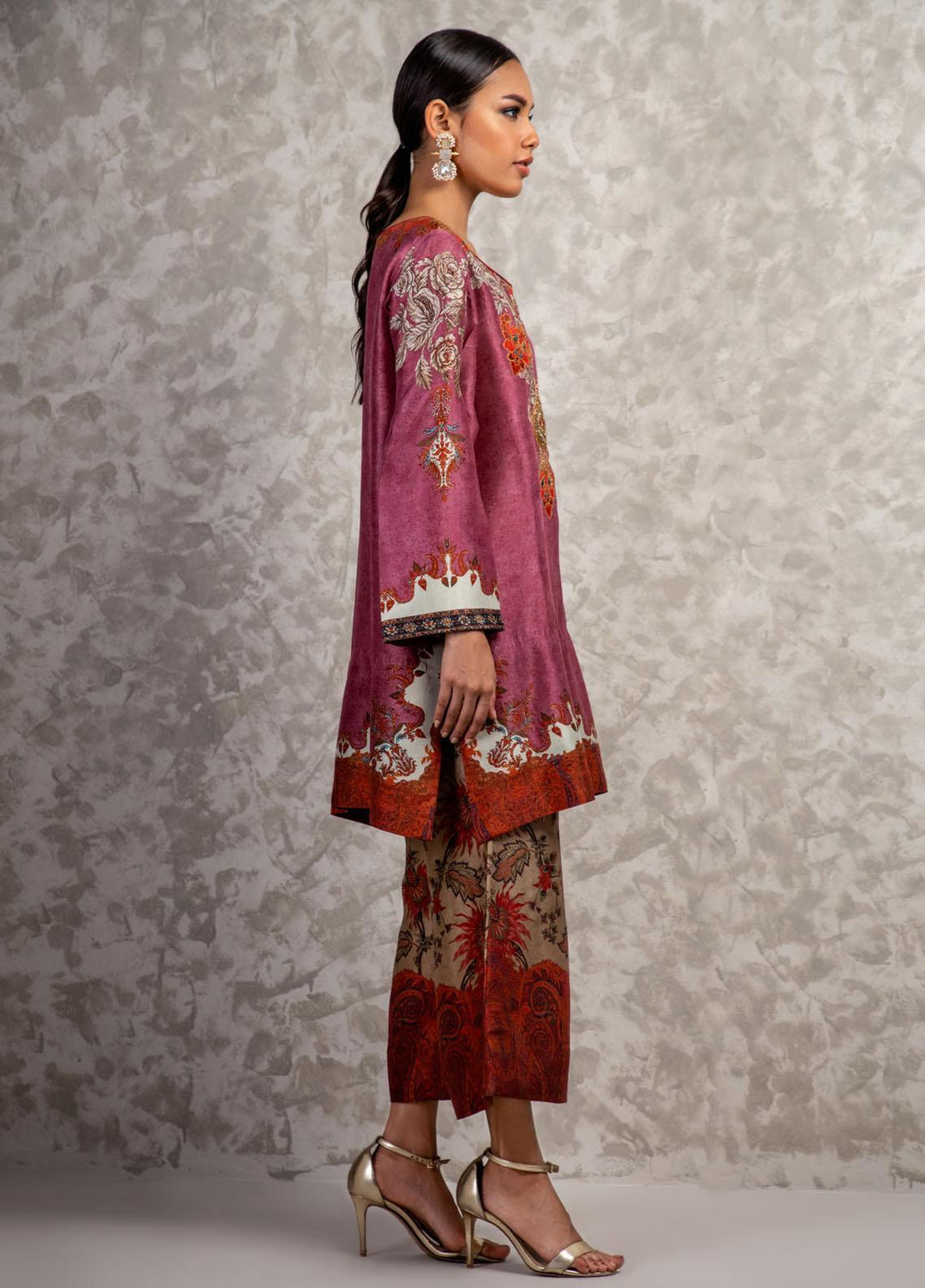 Shamaeel Ansari Luxury Pret Embroidered Silk Shirt AM-06