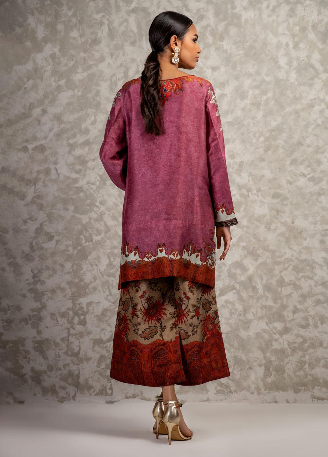 Shamaeel Ansari Luxury Pret Embroidered Silk Shirt AM-06