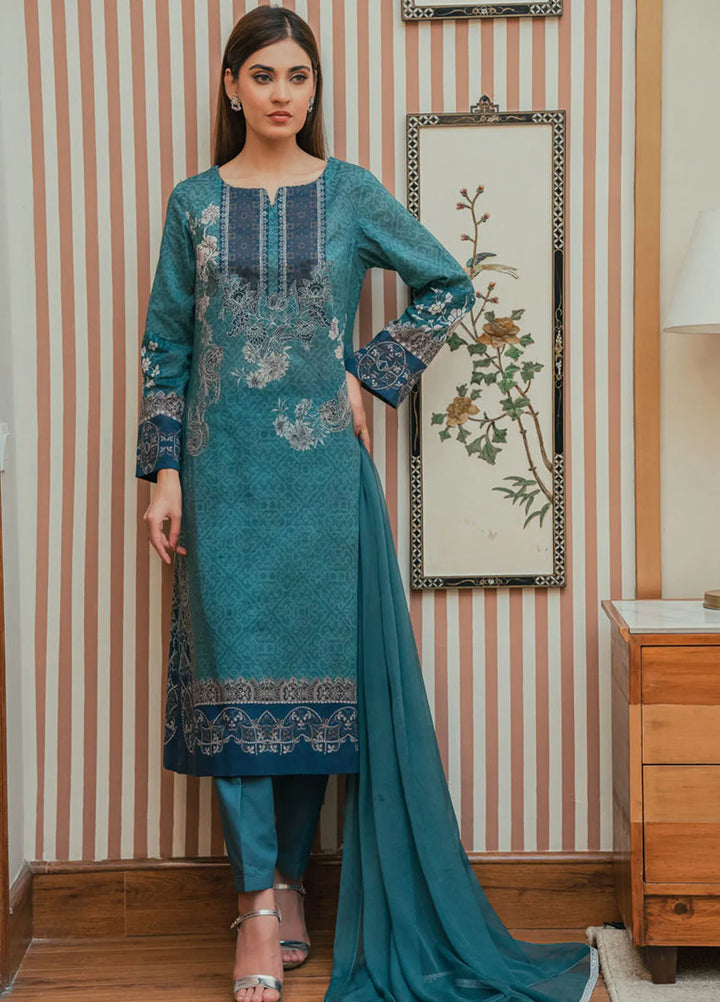 Shamaeel Ansari Pret Embroidered Lawn 3 Piece Suit LE-03