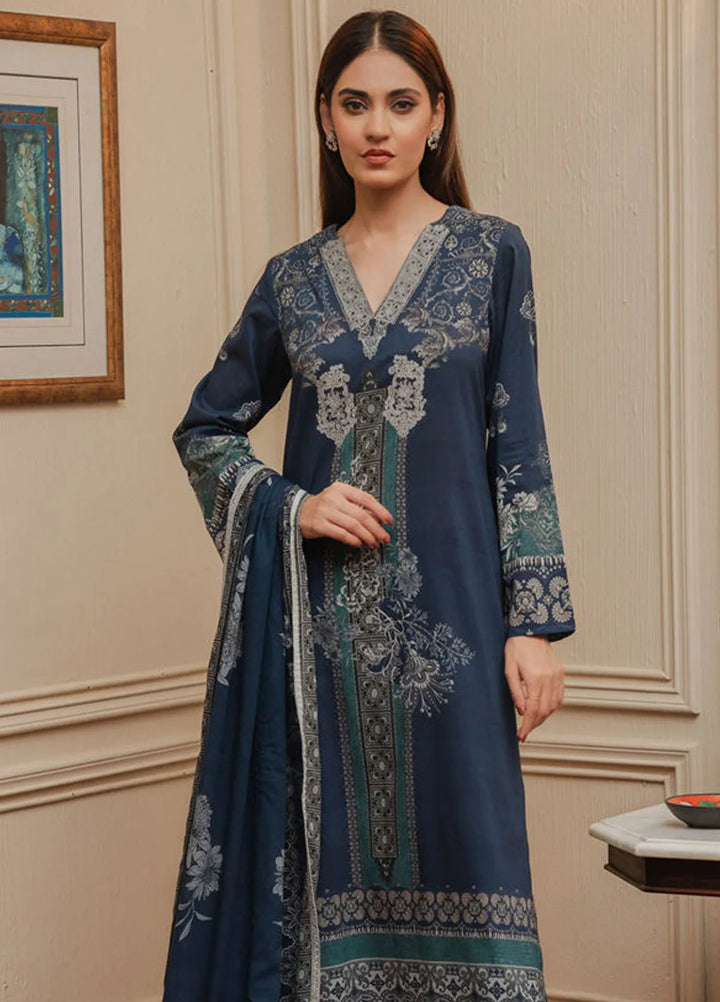 Shamaeel Ansari Pret Embroidered Lawn 3 Piece Suit LE-06