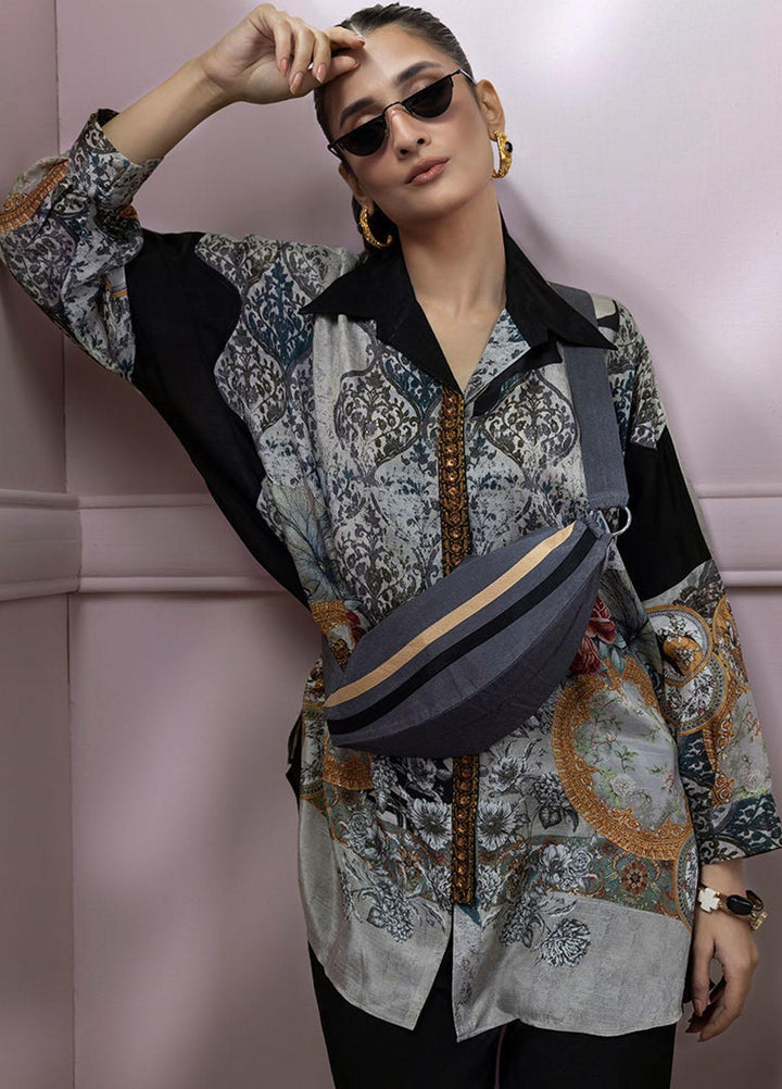 Shamaeel Ansari Pret Embroidered Silk 2 Piece Glam-02