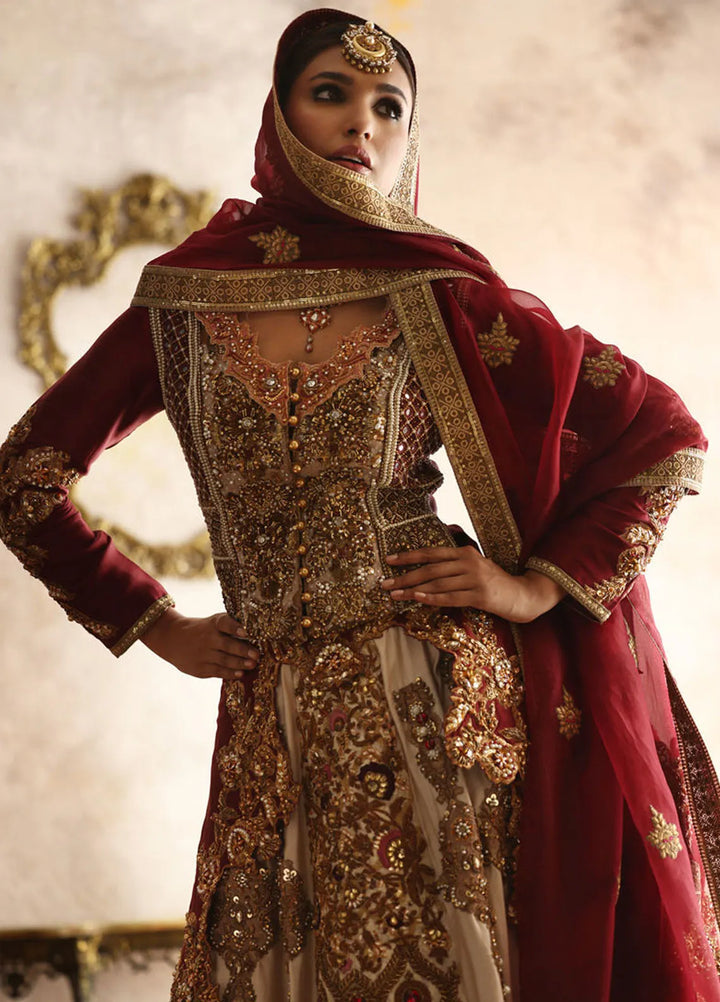 Shamaeel Ansari Pret Embroidered Silk 3 Piece EQ-03