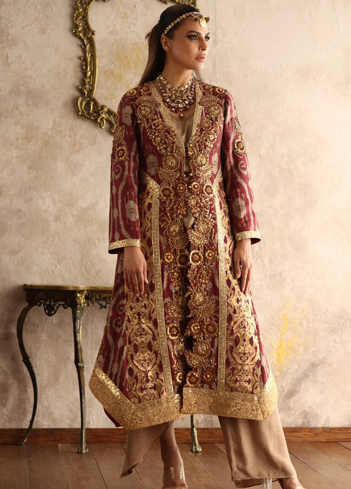 Shamaeel Ansari Pret Embroidered Silk 3 Piece EQ-11