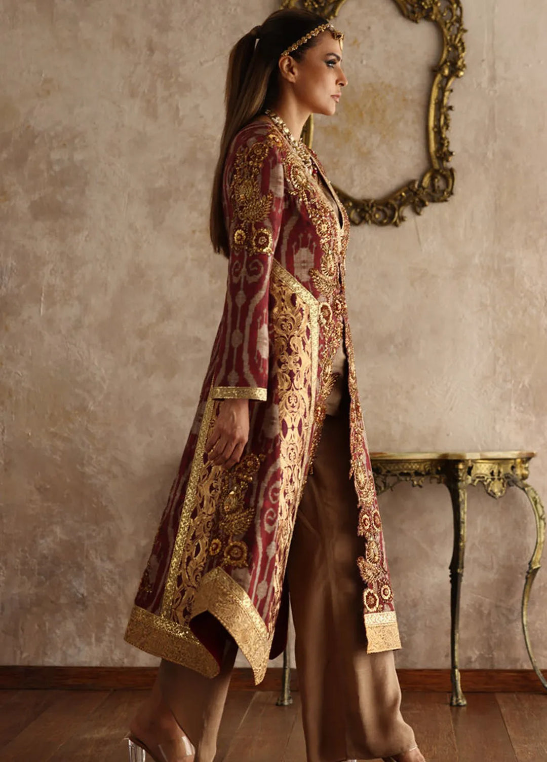 Shamaeel Ansari Pret Embroidered Silk 3 Piece EQ-11
