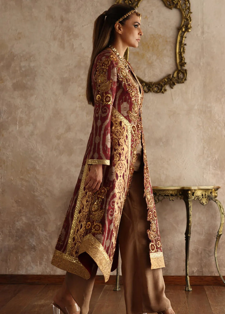 Shamaeel Ansari Pret Embroidered Silk 3 Piece EQ-11