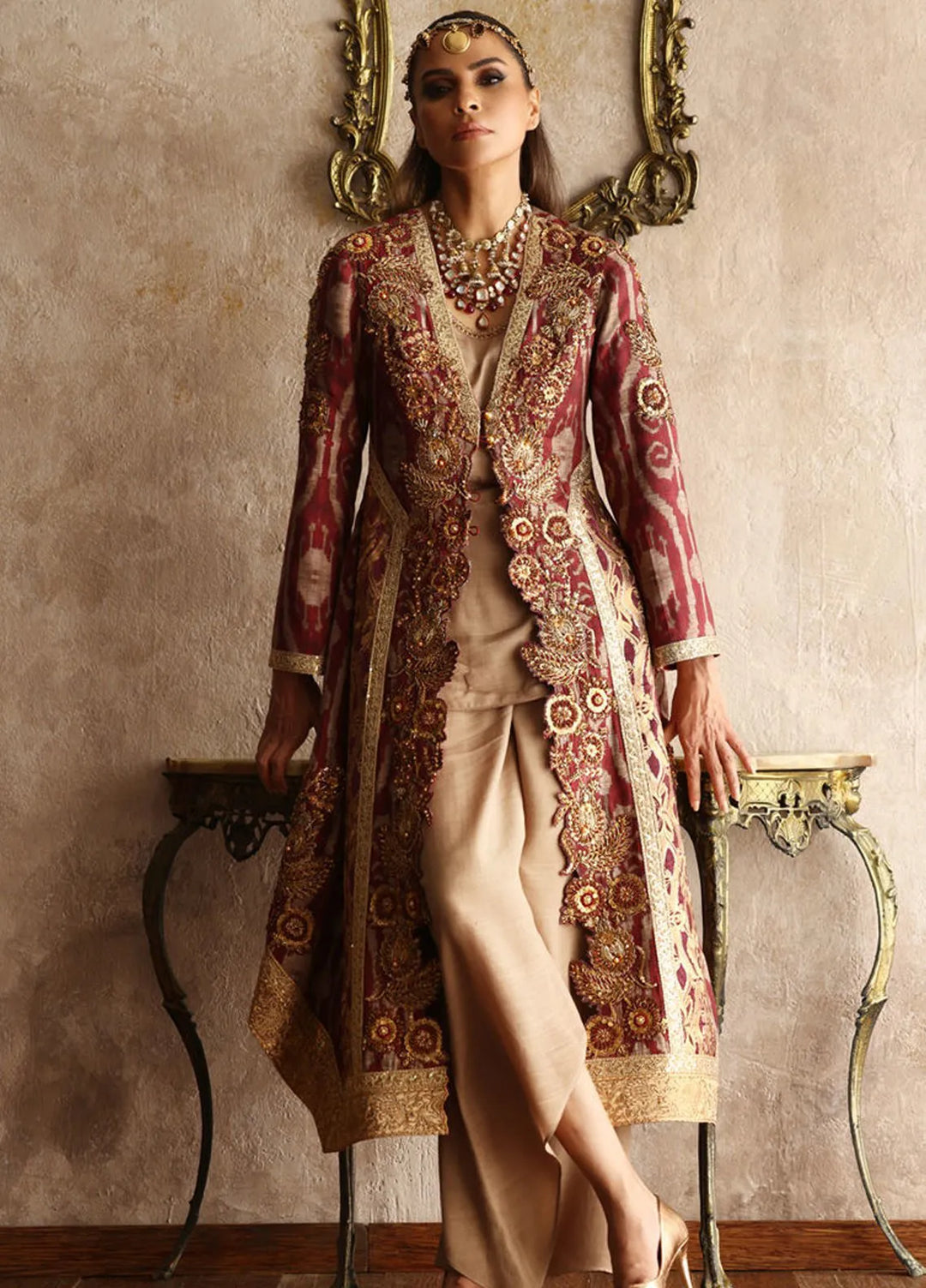 Shamaeel Ansari Pret Embroidered Silk 3 Piece EQ-11