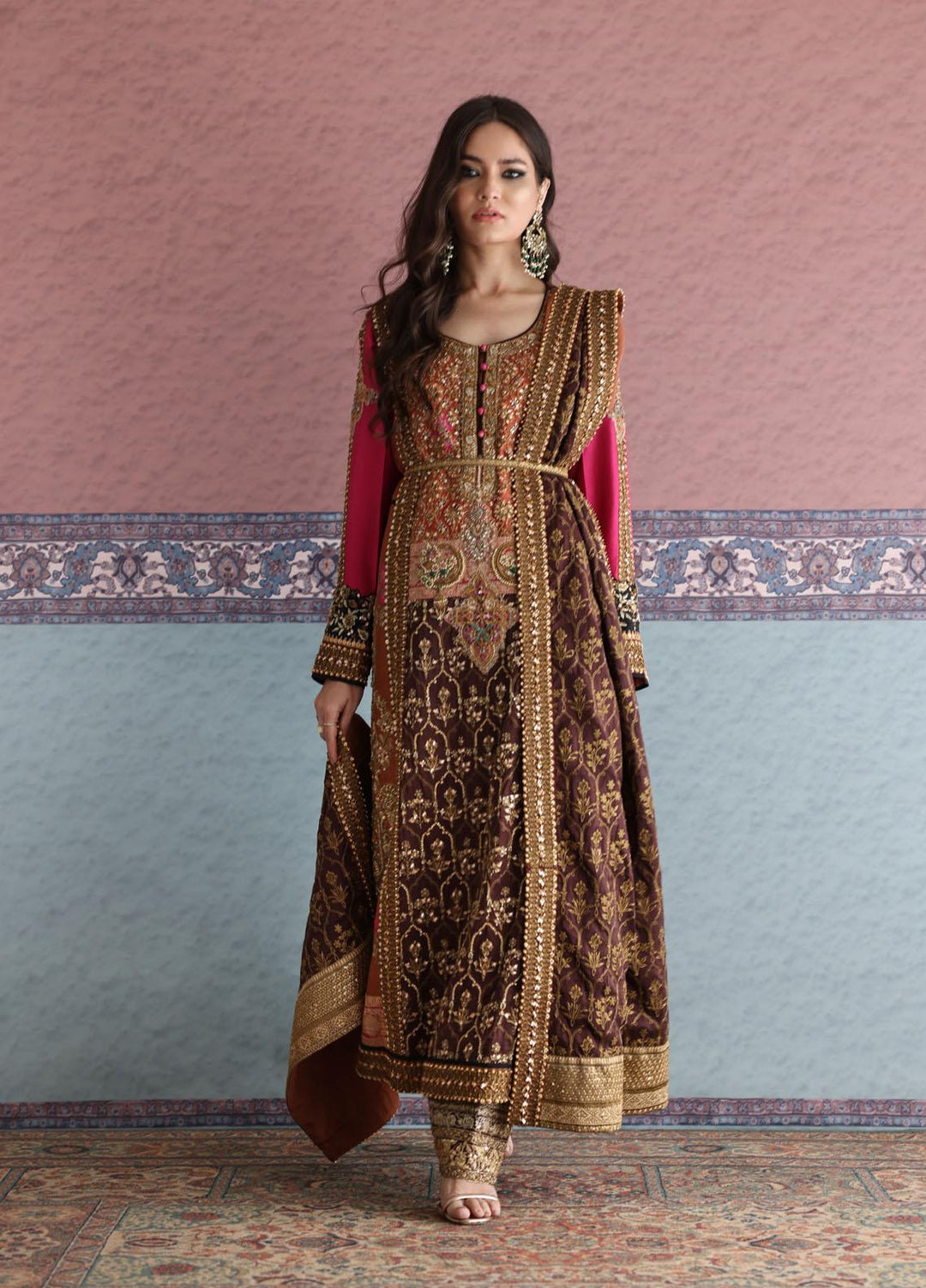 Shamaeel Ansari Luxury Pret  Silk Shirt TS-06